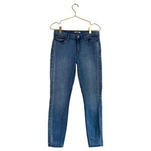 Tommy Hilfiger Jeans Skinny Leg Logo Print Denim‎ Pants Blue Size 26 WP614